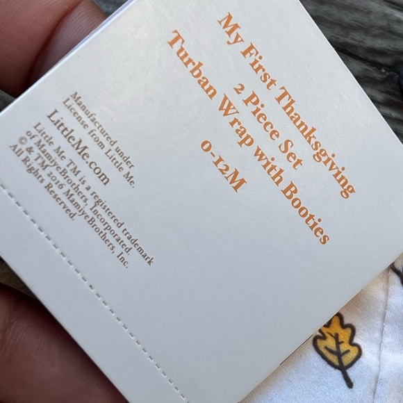 Little Me My First Thanksgiving 2 Piece Set NWT - Picture 3 of 6